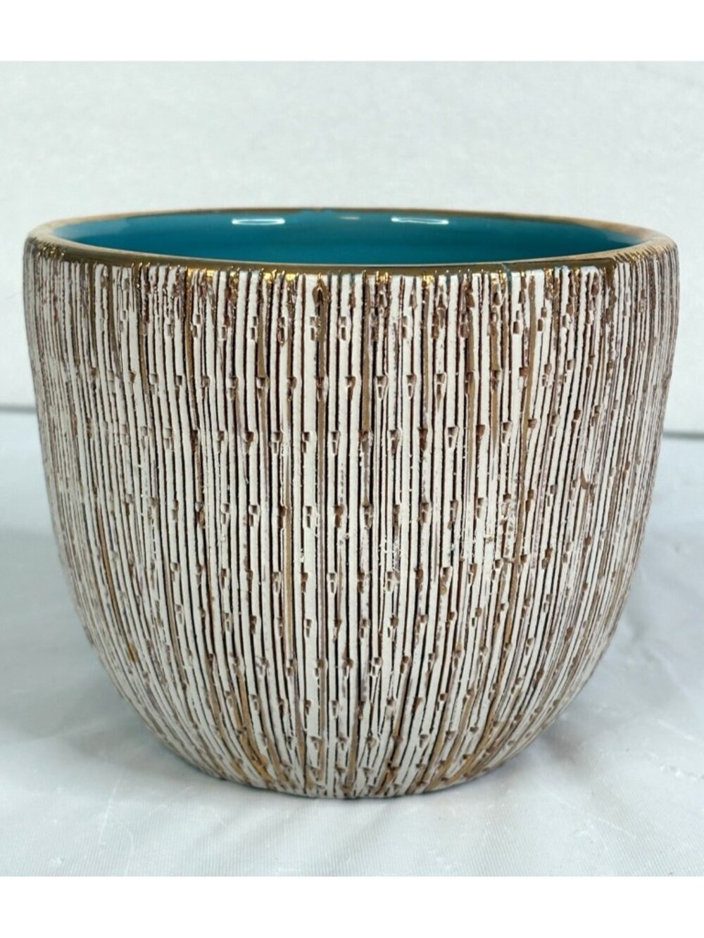 Vintage Bitossi SETA MCM Planter Vase Aldo Londi Sgraffito Italian Pottery Italy